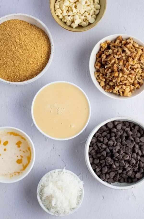 Ingredients For Hello Dolly Bars